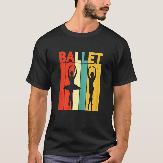 Ballerina Girl Ballet Barre Ballet Dancer Pointe S T-Shirt (Front)