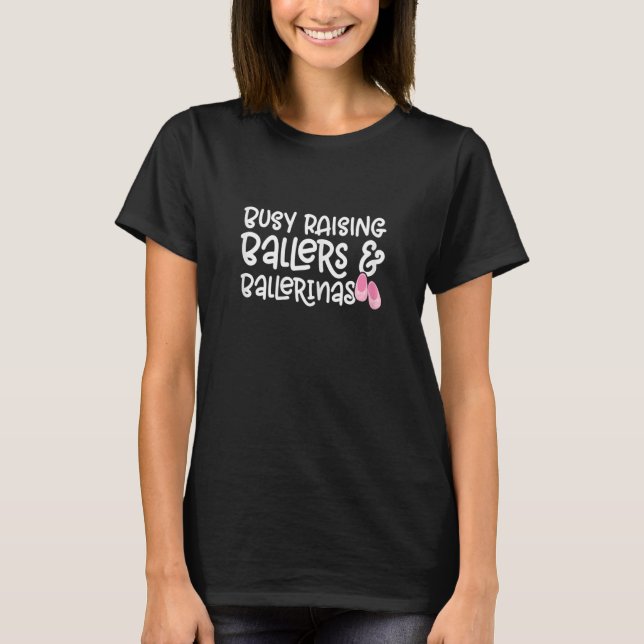 Ballerina Girl Ballet Barre Ballet Dancer Pointe S T-Shirt (Front)