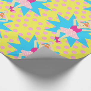 Ballerina Girl Ballet Dancer Wrapping Paper