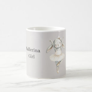 Ballerina Girl Bunny in Tutu Coffee Mug