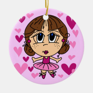 Ballerina Girl Ceramic Tree Decoration