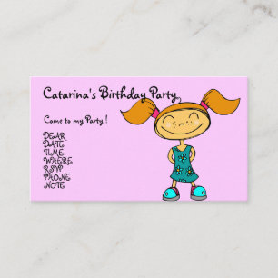 Ballerina Girl - Customised Enclosure Card