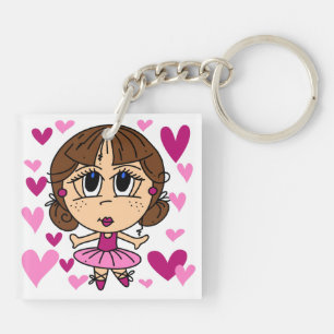 Ballerina Girl Key Ring