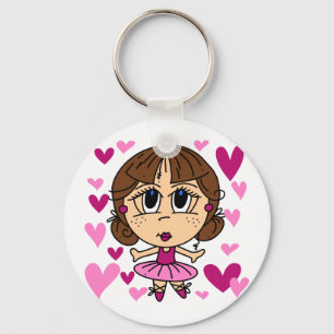 Ballerina Girl Key Ring
