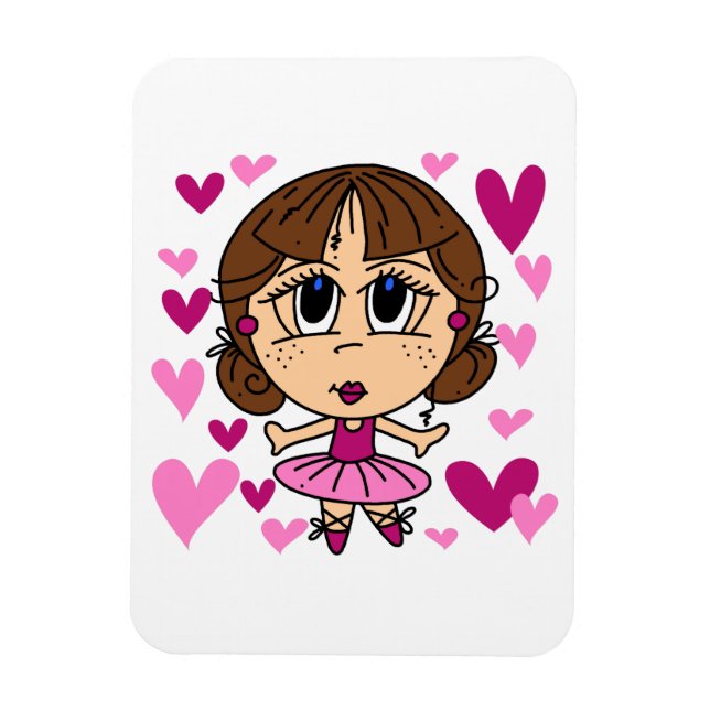 Ballerina Girl Magnet (Vertical)
