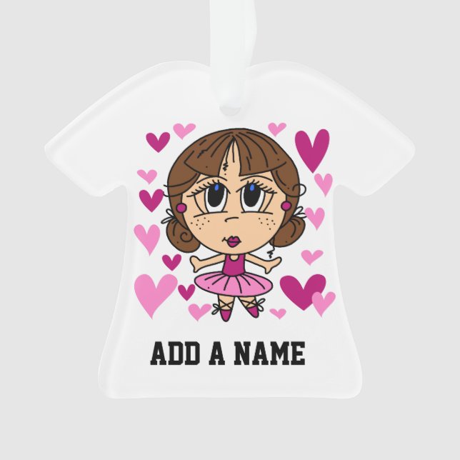 Ballerina Girl Ornament (Front)