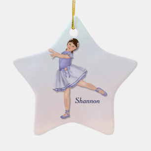 Ballerina Girl Pastel Ceramic Tree Decoration