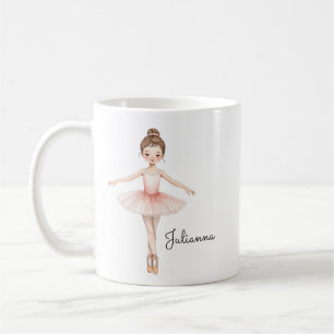 Ballerina Girl Personalised Coffee Mug