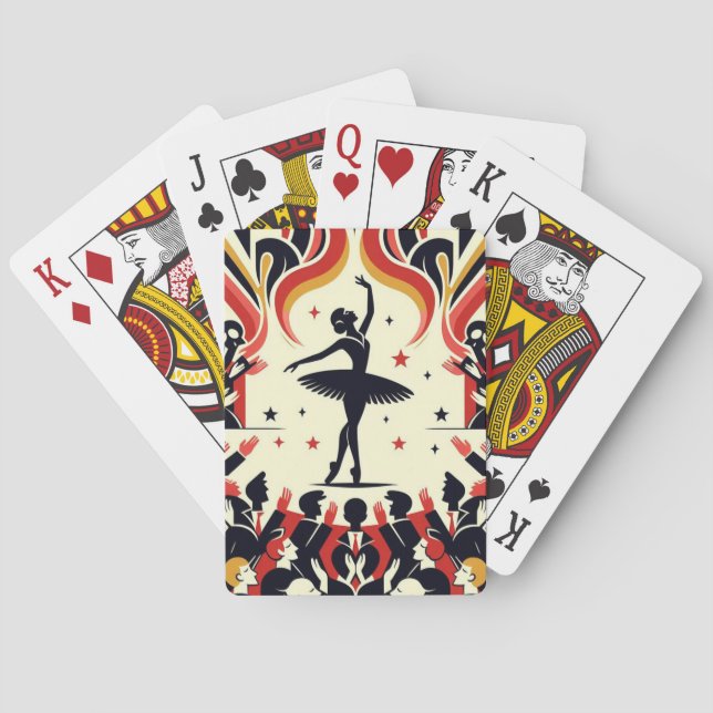 Ballerina Girl Playing Cards (Back)