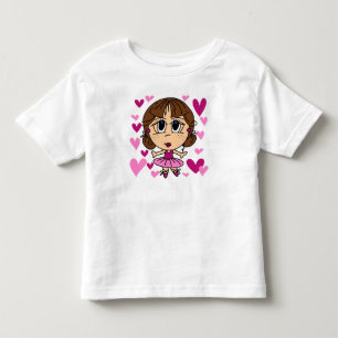 Ballerina Girl Toddler T-Shirt