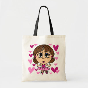 Ballerina Girl Tote Bag