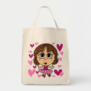 Ballerina Girl Tote Bag