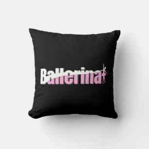 Ballerina - Girly Ballet Abstract Swish Art Cushion