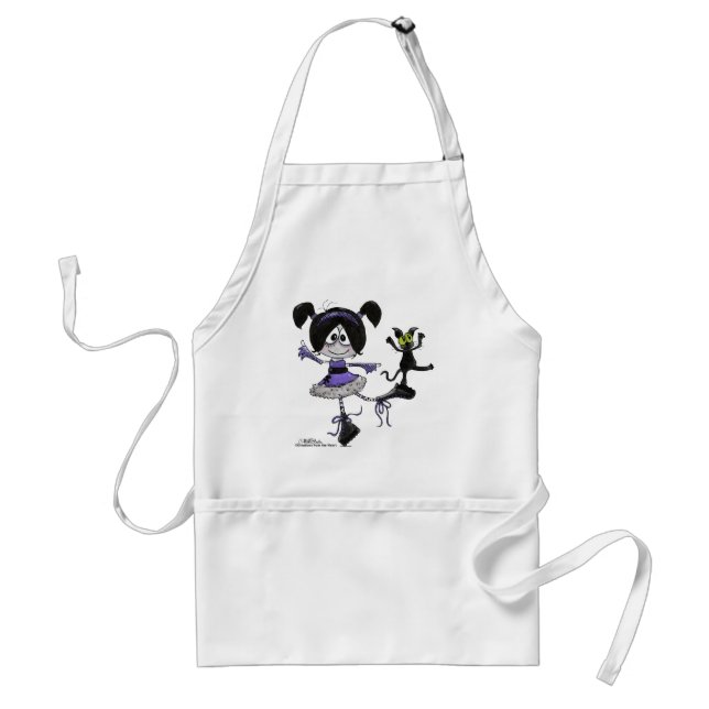 Ballerina Goth Style Standard Apron (Front)