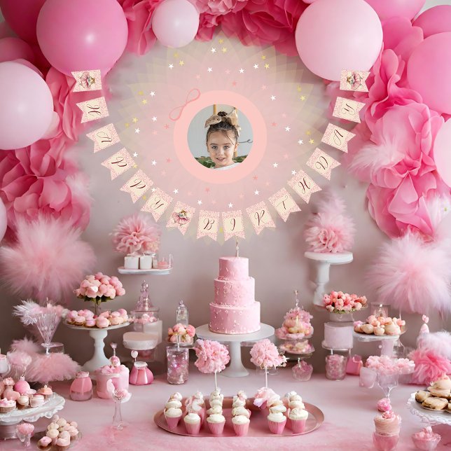 Ballerina Hamster Girls Birthday Bunting (Creator Uploaded)
