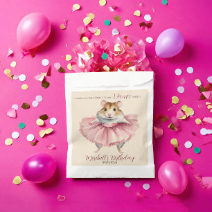 Ballerina Hamster Girls Birthday Dance Party Favour Bags