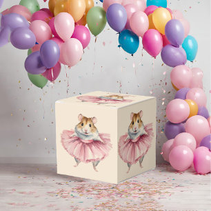 Ballerina Hamster Girls Birthday Favour Box