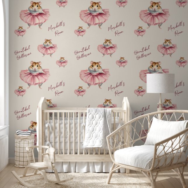 Ballerina Hamster Girls Wallpaper (Kids)