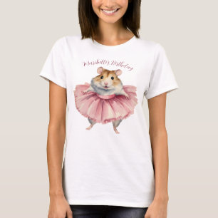 Ballerina Hamster Mama Dancer Girls Birthday T-Shirt