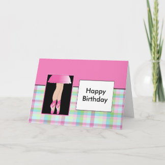 Ballerina - Happy Birthday Card
