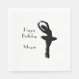 Ballerina Happy Birthday Napkin