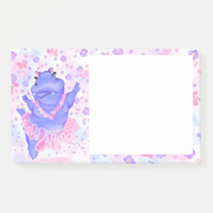 Ballerina Hippo Ballet Dancer Funny Post-it® Notes