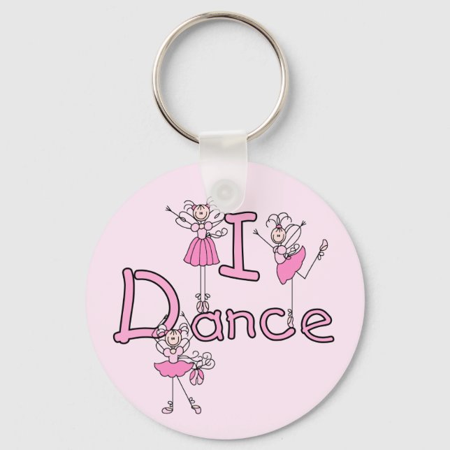Ballerina I Dance T-shirts and Gifts Key Ring (Front)