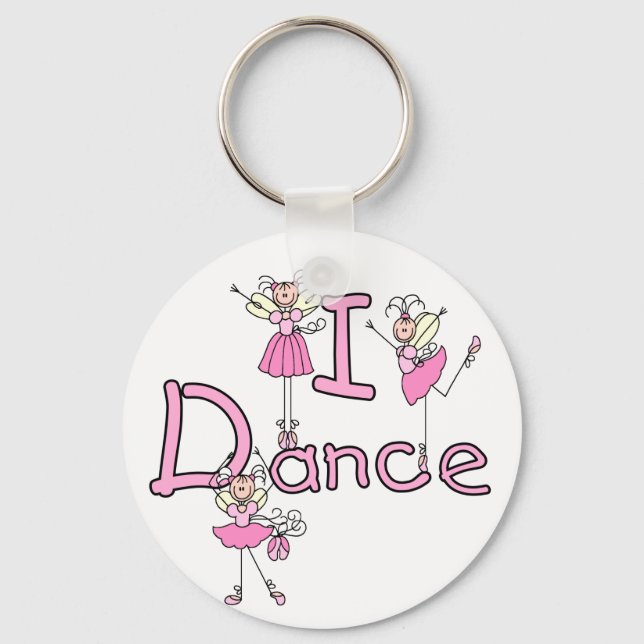 Ballerina I Dance T-shirts and Gifts Key Ring (Front)