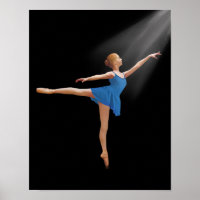 Ballerina in Arabesque Position