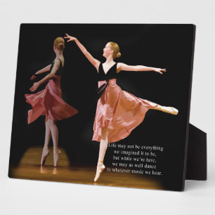 Ballerina in Black and Red Plaque
