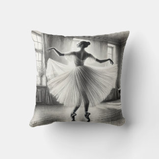 Ballerina in BW Cushion