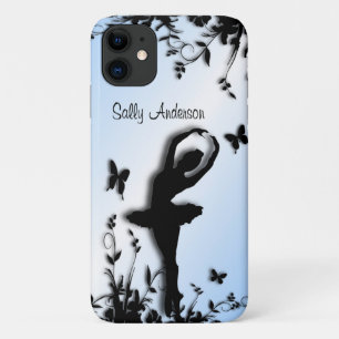 Ballerina in Garden Blue Personal iPhone 11 Case