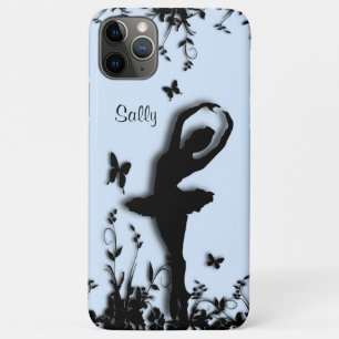 Ballerina in Garden Blue Personal iPhone 11 Pro Max Case