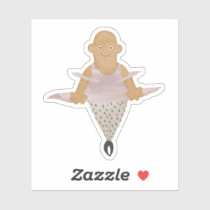 Ballerina in polka dot leggings.