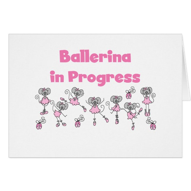 Ballerina in Progress T-shirts and Gifts (Front Horizontal)