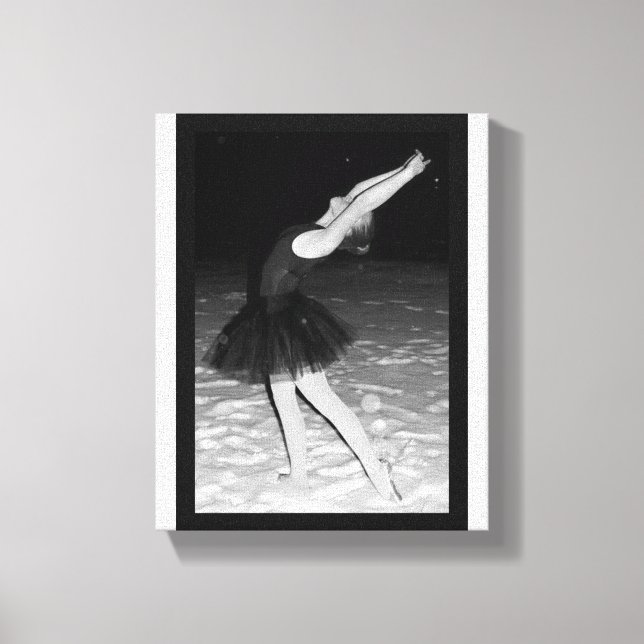 Ballerina in the Snow - Canvas Print (Front)