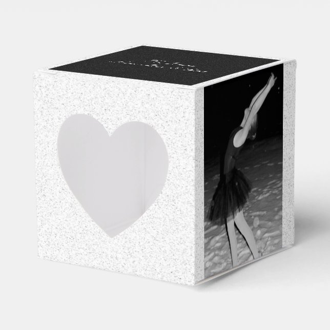 Ballerina in the Snow - Favour Box (Front Side)