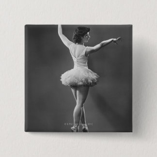 Ballerina in Tutu 15 Cm Square Badge