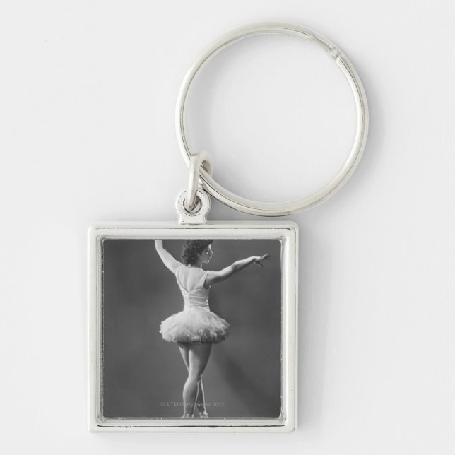 Ballerina in Tutu Key Ring (Front)