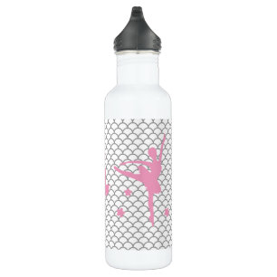 Ballerina inspired Pink Silver Mermaid Bottle