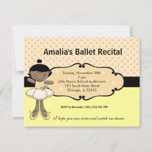 Ballerina Invitation