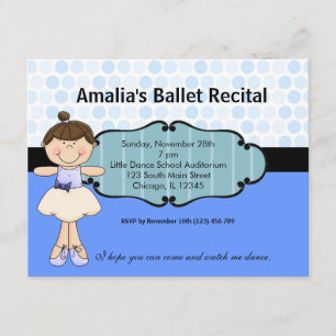 Ballerina Invitation