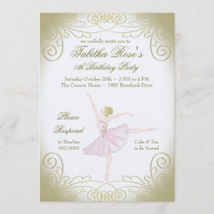 Ballerina Invitation