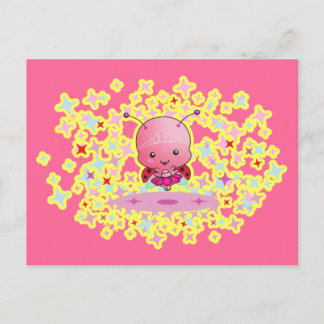Ballerina Ladybug Postcard