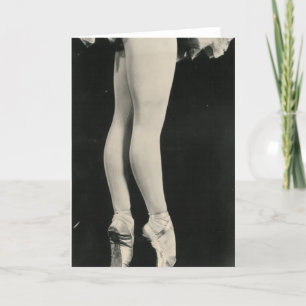 BALLERINA LEGS greeting card