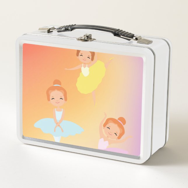 Ballerina Metal Lunch Box (Front)