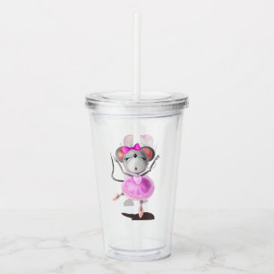 Ballerina Mouse Acrylic Tumbler - Ballet Dancer