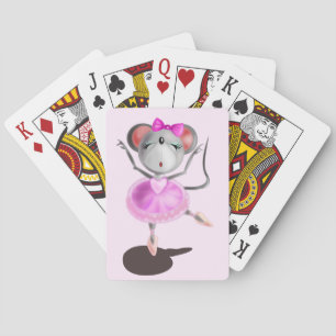 Ballerina Mouse Ballet Dancer Funny Playing Cards