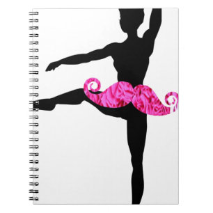 Ballerina Moustache Notebook