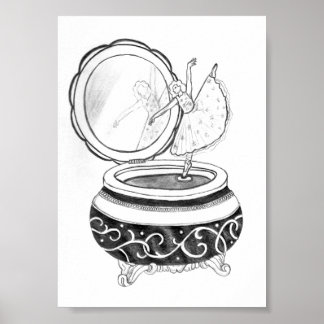 Ballerina Music Box Poster